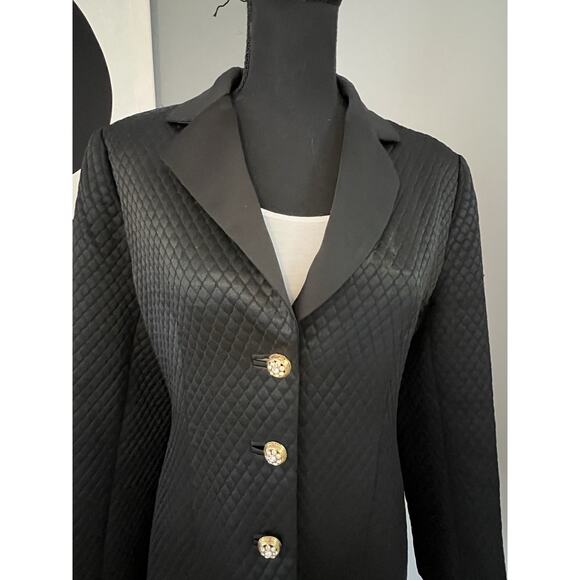 Vtg S. Nemeroff Women’s Blazer Size 6 Black 3-button Old Money Made In USA - Picture 3 of 16